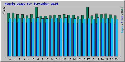 Hourly usage for September 2024